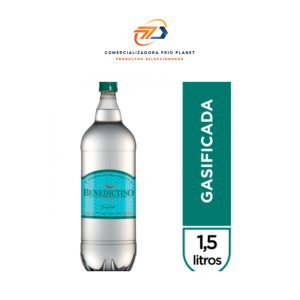 Agua mineral Benedictino 1.5 litros CON GAS