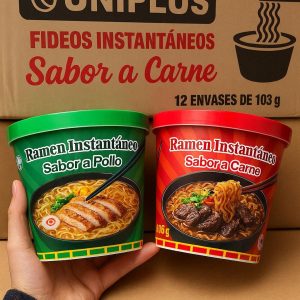 Ramen 103 gr Pollo y Carne. Envase grande.