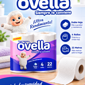 Papel Higiénico 48 UNI en paquetes de 4 unidades